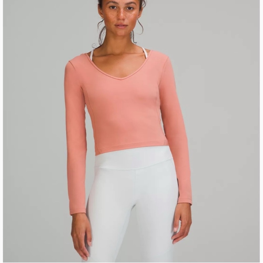 Lululemon Align Long Sleeve Shirt in Pink Savanna